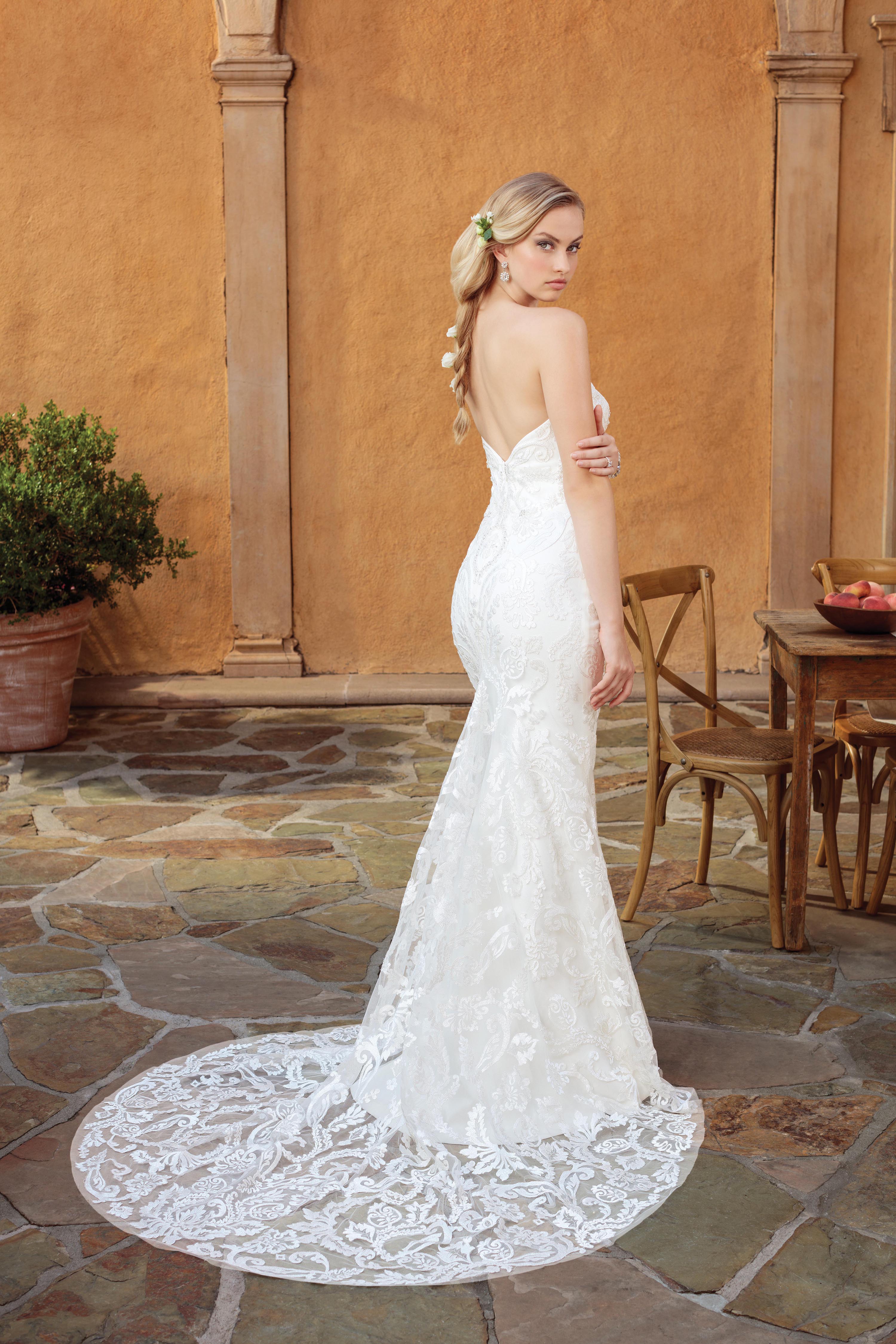 Casablanca Bridal Wedding Gown Style 2326 Darby Lace Fit and Flare Dress