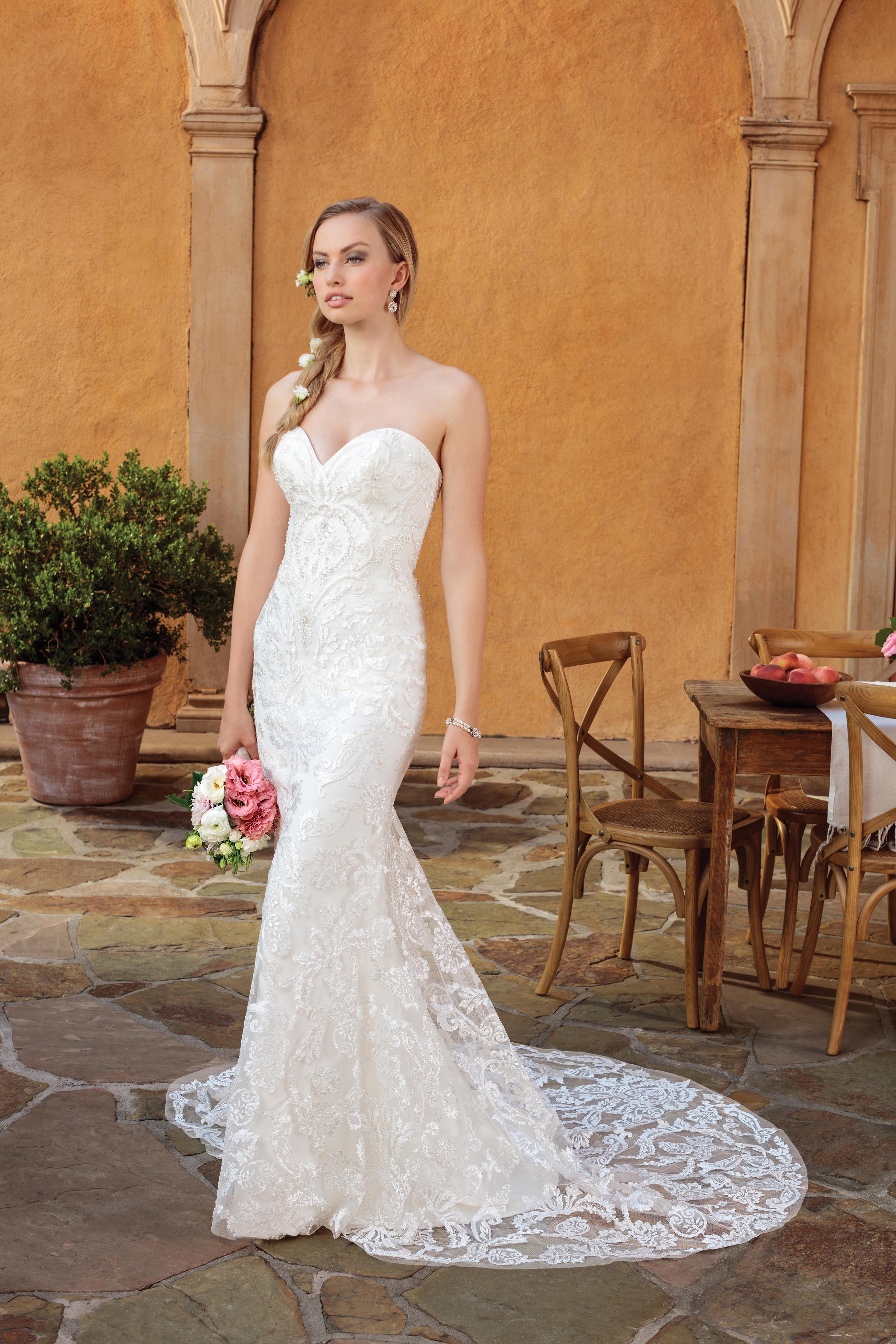 Casablanca Bridal Wedding Gown Style 2326 Darby Lace Fit and Flare Dress