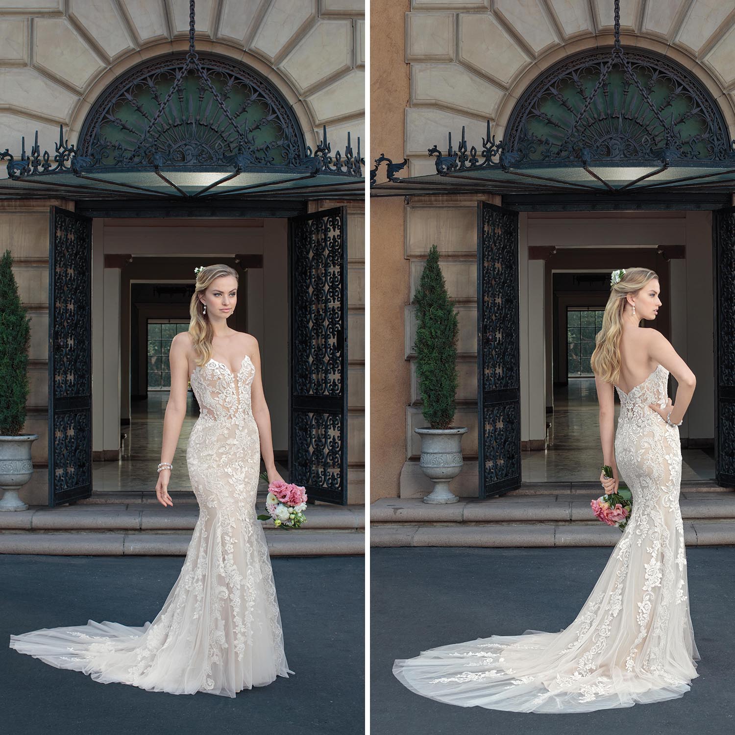 Casablanca Bridal Wedding Gown Style 2325 Masie Lace Sweetheart 