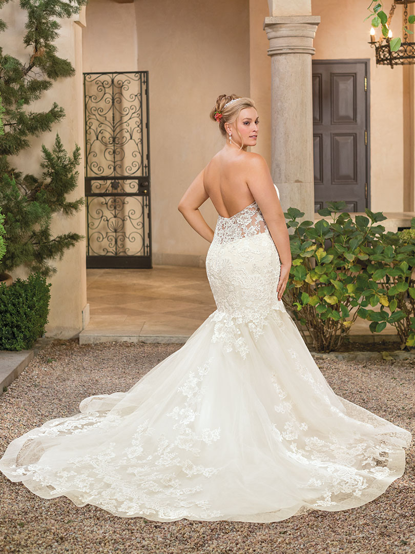 Style 2333 Marni | Casablanca Bridal | Mermaid Wedding Dress Lace Strapless Sweetheart Neckline