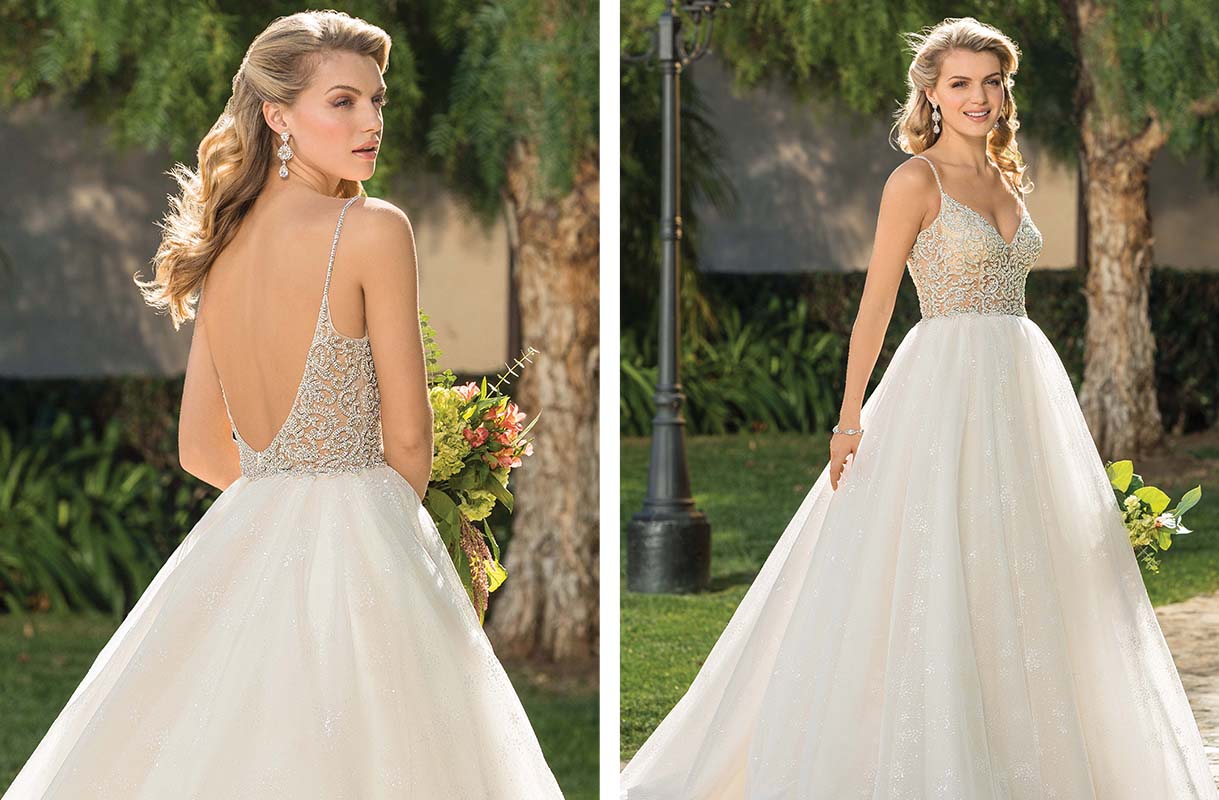 Fontaine Sparkly Lace Fit-and-Flare Bridal Gown | Maggie Sottero