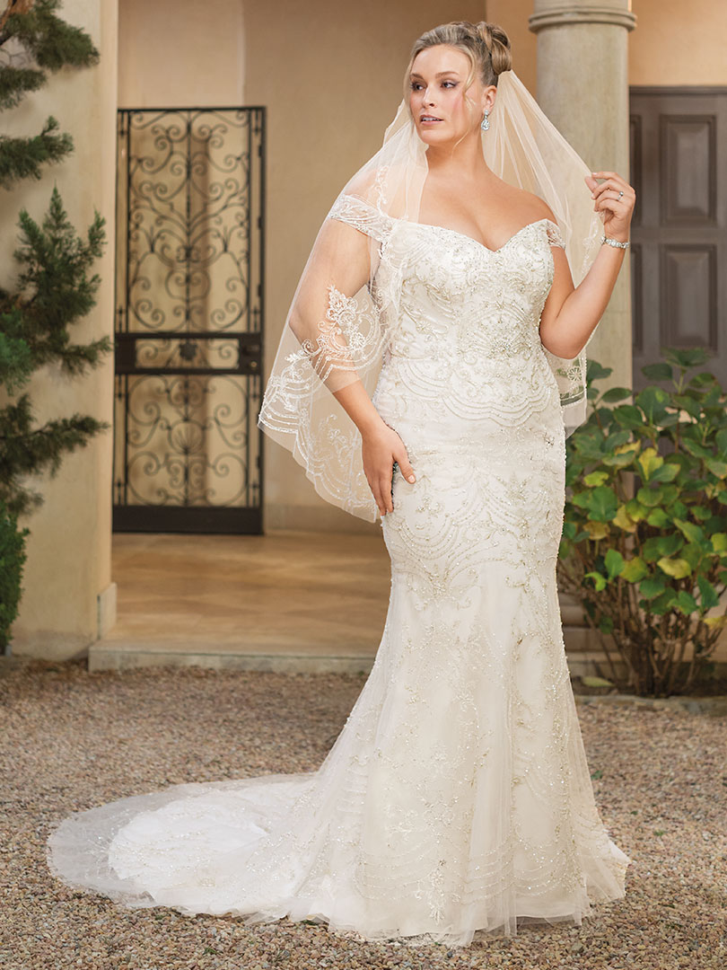Style 2340 Bianca | Top 5 Plus Size Beach Wedding Dresses by Casablanca Bridal