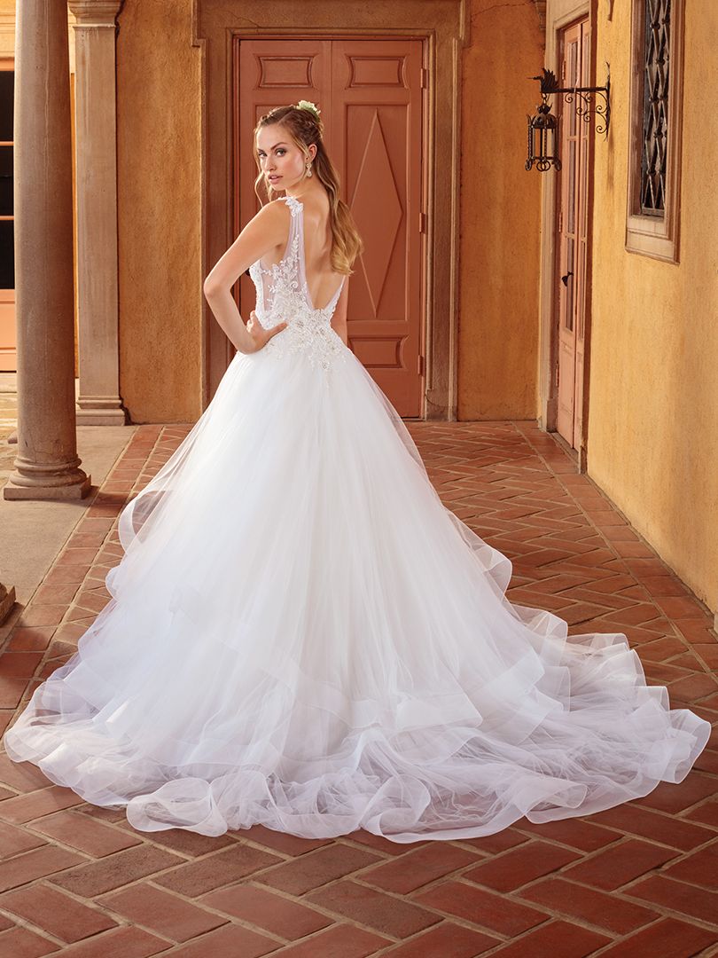 A-Line Wedding Dress with Scoop Back | Casablanca Bridal Style 2314 Birdie
