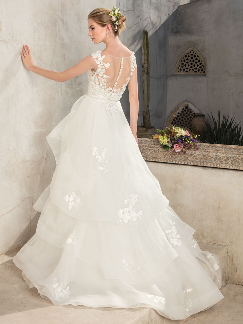 Style 2303 Luna Detachable Ruffled Skirt Wedding Dress