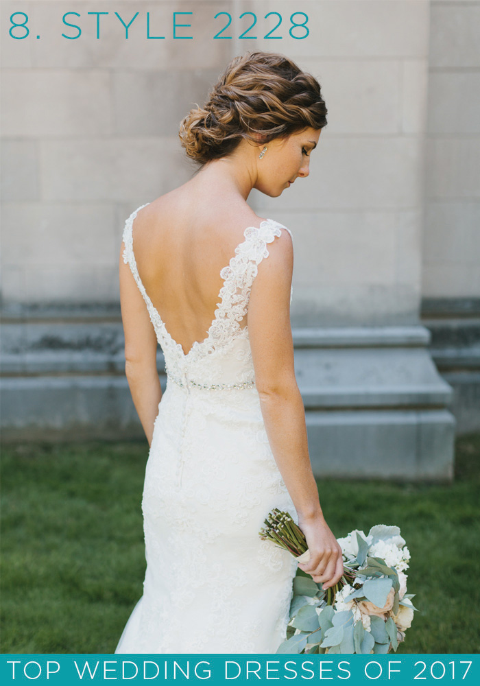 Style 2228 Lace Wedding Dress with Low Back