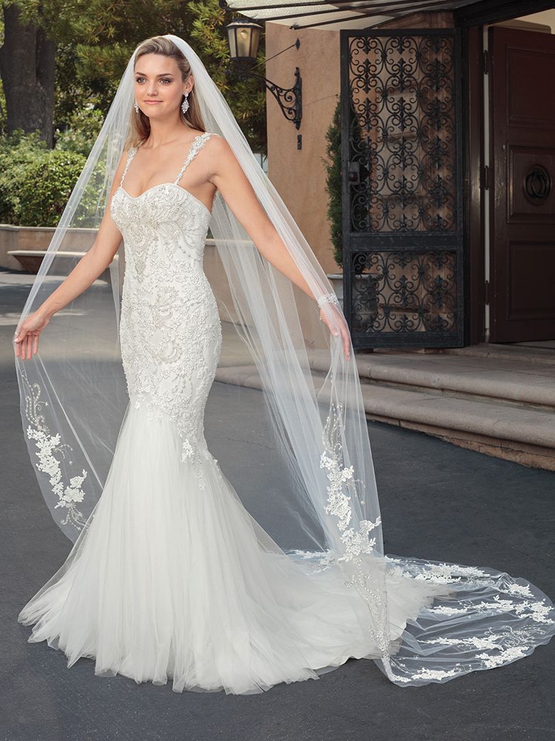 modern mermaid wedding dress