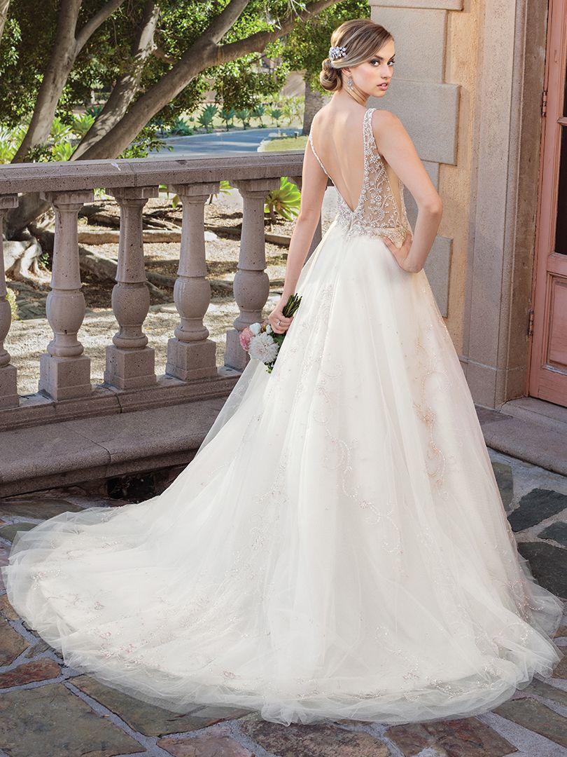 Sexy Sheer Bodice Wedding Dress for the Modern Romantic by Casablanca Bridal (Style 2316)